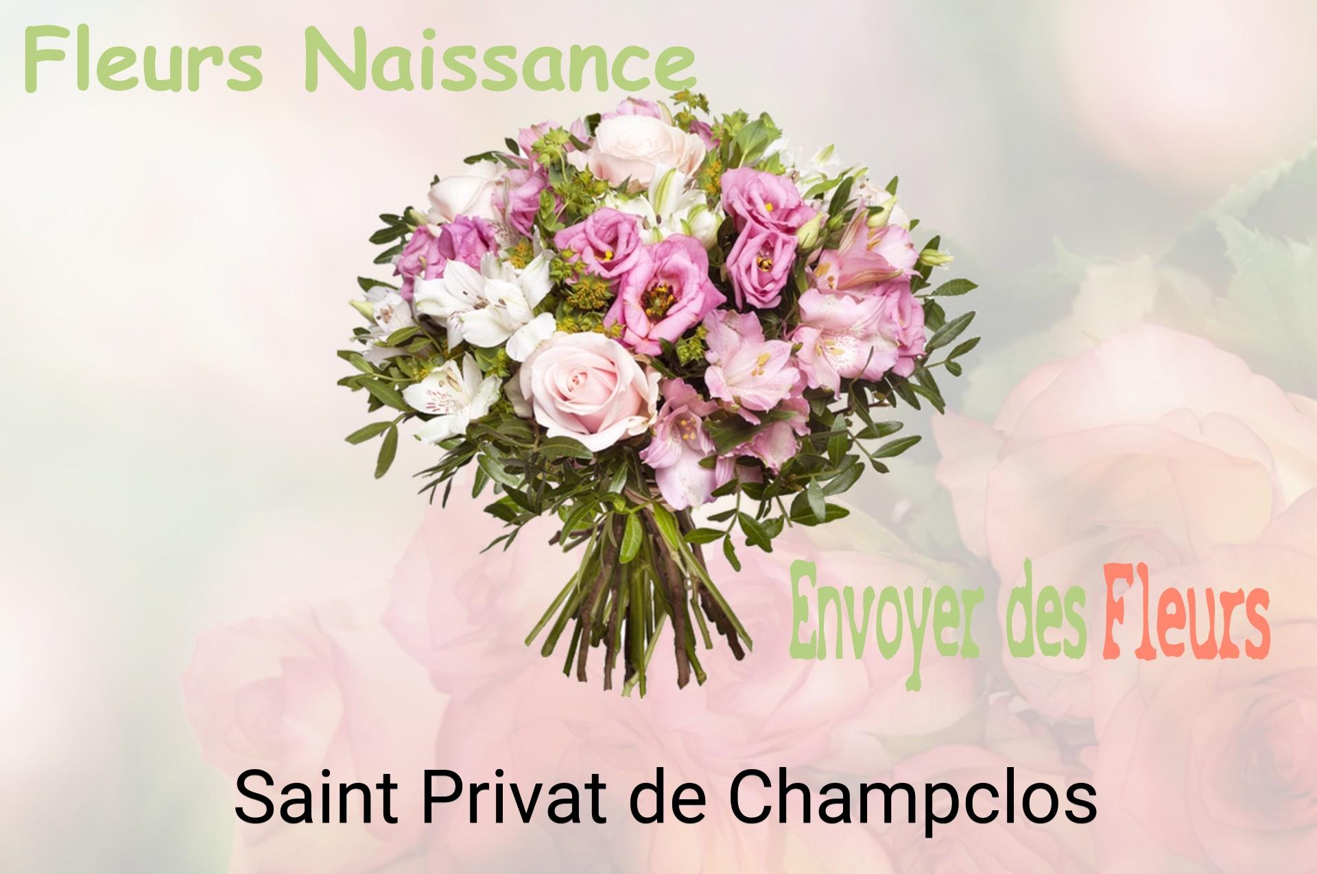 Bouquet de fleurs de naissance livré à Saint-Privat-de-Champclos